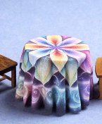 Finished Draped Table T345B Fabric Finished Draped Table T345B Fabric