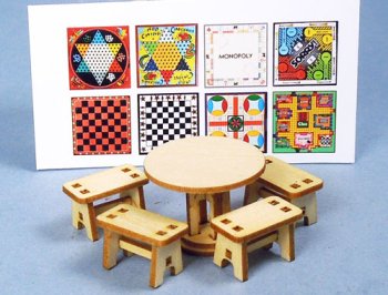 A Q119 Cabin Table & Benches (4) Kit