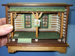 Q662 Log Cabin Porch Room Box Kit
