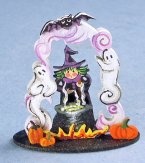 Halloween Witch Cauldron Decor