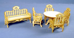 Q252 Garden Table, Chairs Bench Kit
