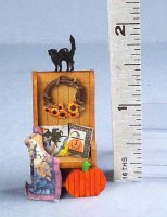 A Halloween Decorated Settle #2