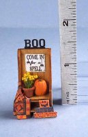A Halloween Decorated Settle #4