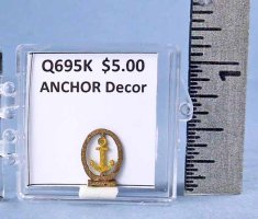 Q695K Anchor Decor Brown/Gold