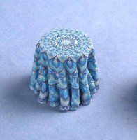 Finished Draped Table T347A Fabric