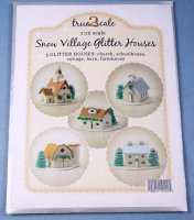 T2S Snow Village Glitter Houses