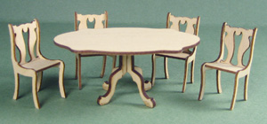 H102 Dining Table & Chairs Kit