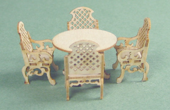 Q245 Garden Table & 4 Chairs Kit
