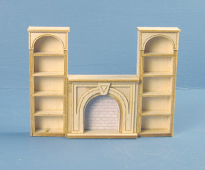 Q425 Fireplace & Bookcase Kit